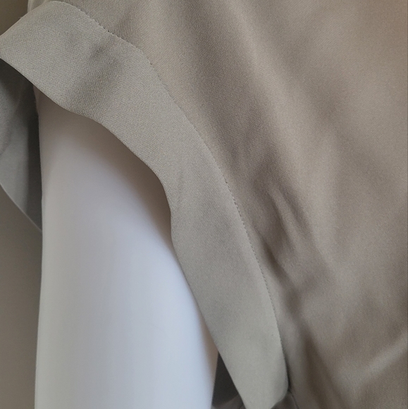 THEORY SILK COLOR BLOCK DRESS LARGE - Picture 5 of 12